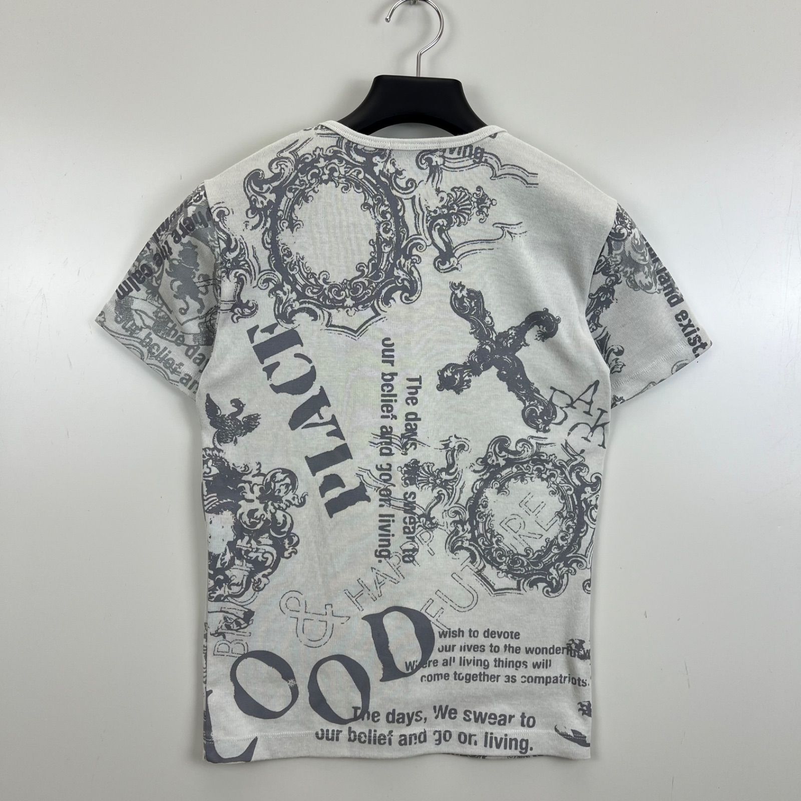 NICOLE CLUB FOR MEN 00s y2k archive baroque stretch Tee 46 ニコル
