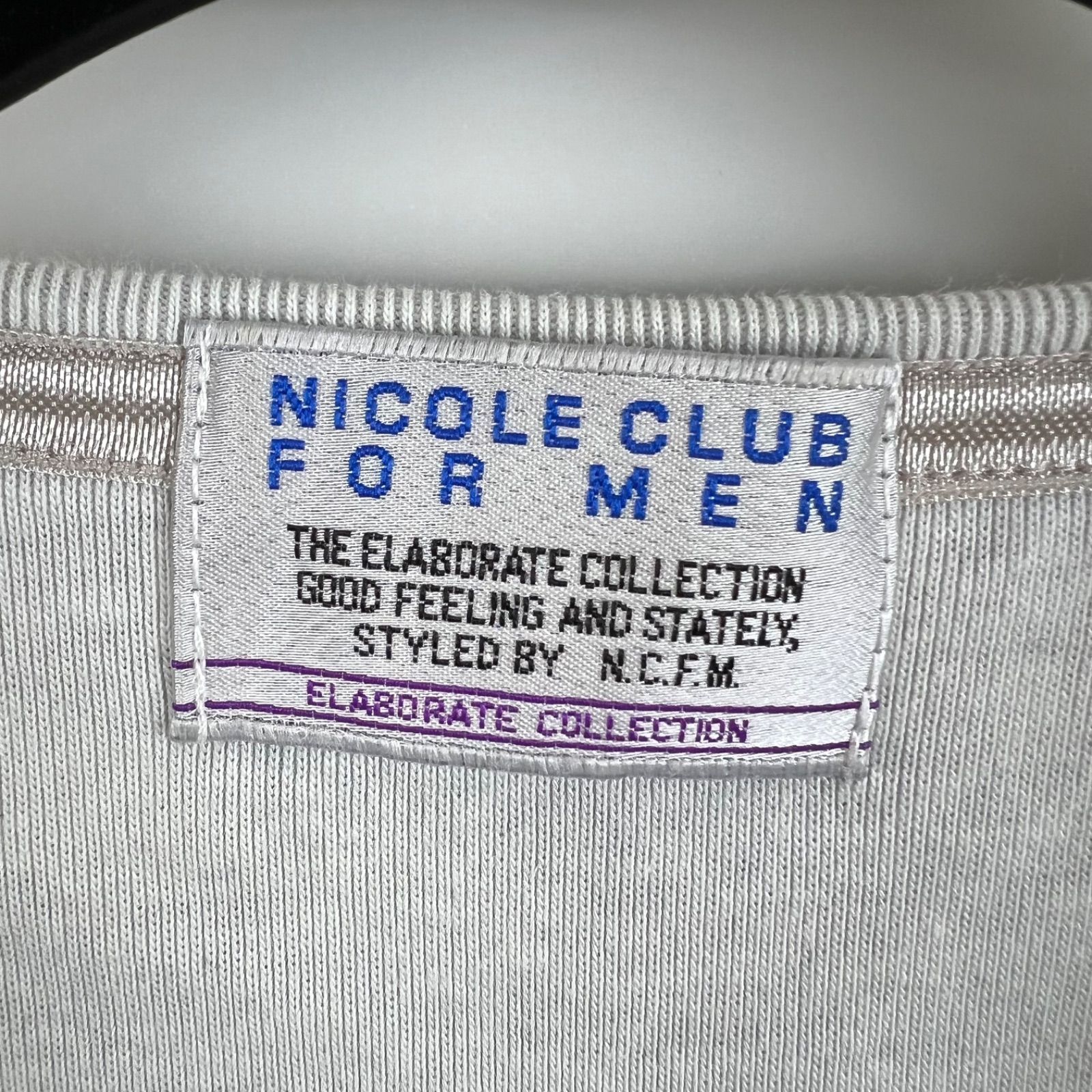 NICOLE CLUB FOR MEN 00s y2k archive baroque stretch Tee 46 ニコル