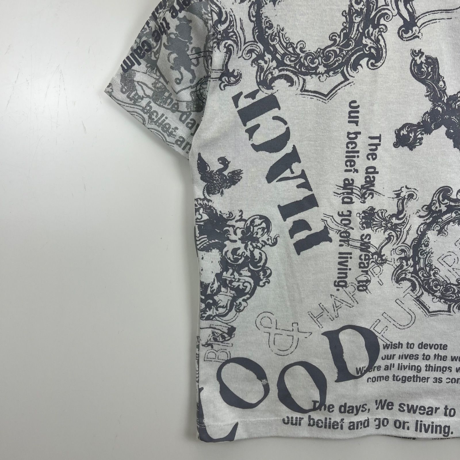 NICOLE CLUB FOR MEN 00s y2k archive baroque stretch Tee 46 ニコル