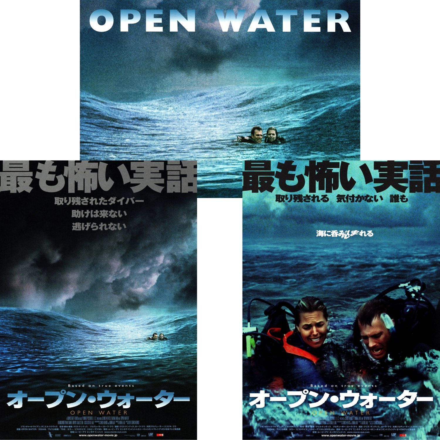 送料無料】 オープン・ウォーター 映画 チラシ フライヤー 2種 