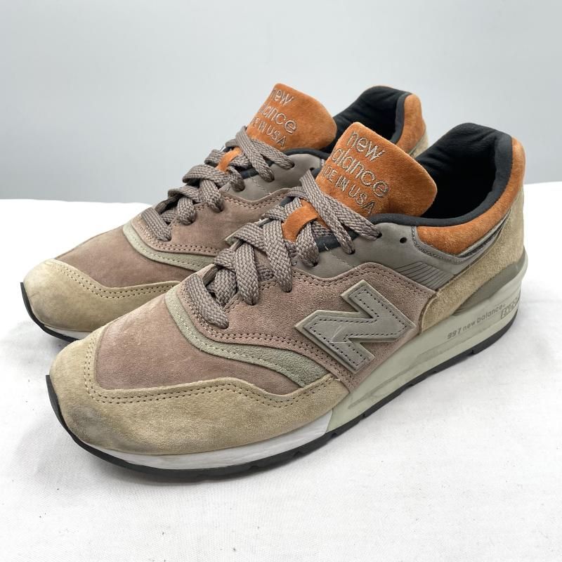 New Balance ローカットスニーカー 28cm M997NAJ ベージュ オレンジ 