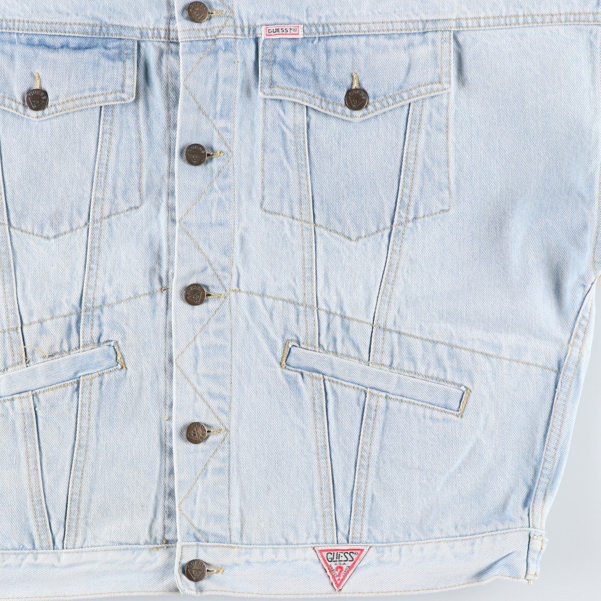 古着 80~90年代 ゲス Guess GEORGES MARCIANO デニムジャケット G 