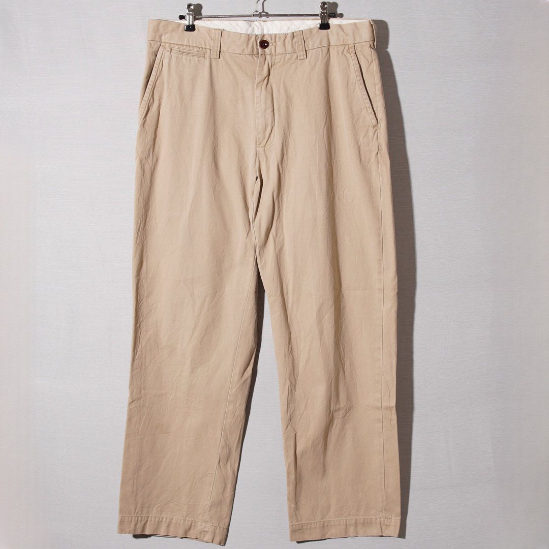 美品 90s USA製 ラルフローレン ポロチノ W35 L30 ベージュ 90s ポロラルフローレン POLO RALPH LAUREN ポロチノ チノパン W35 L30