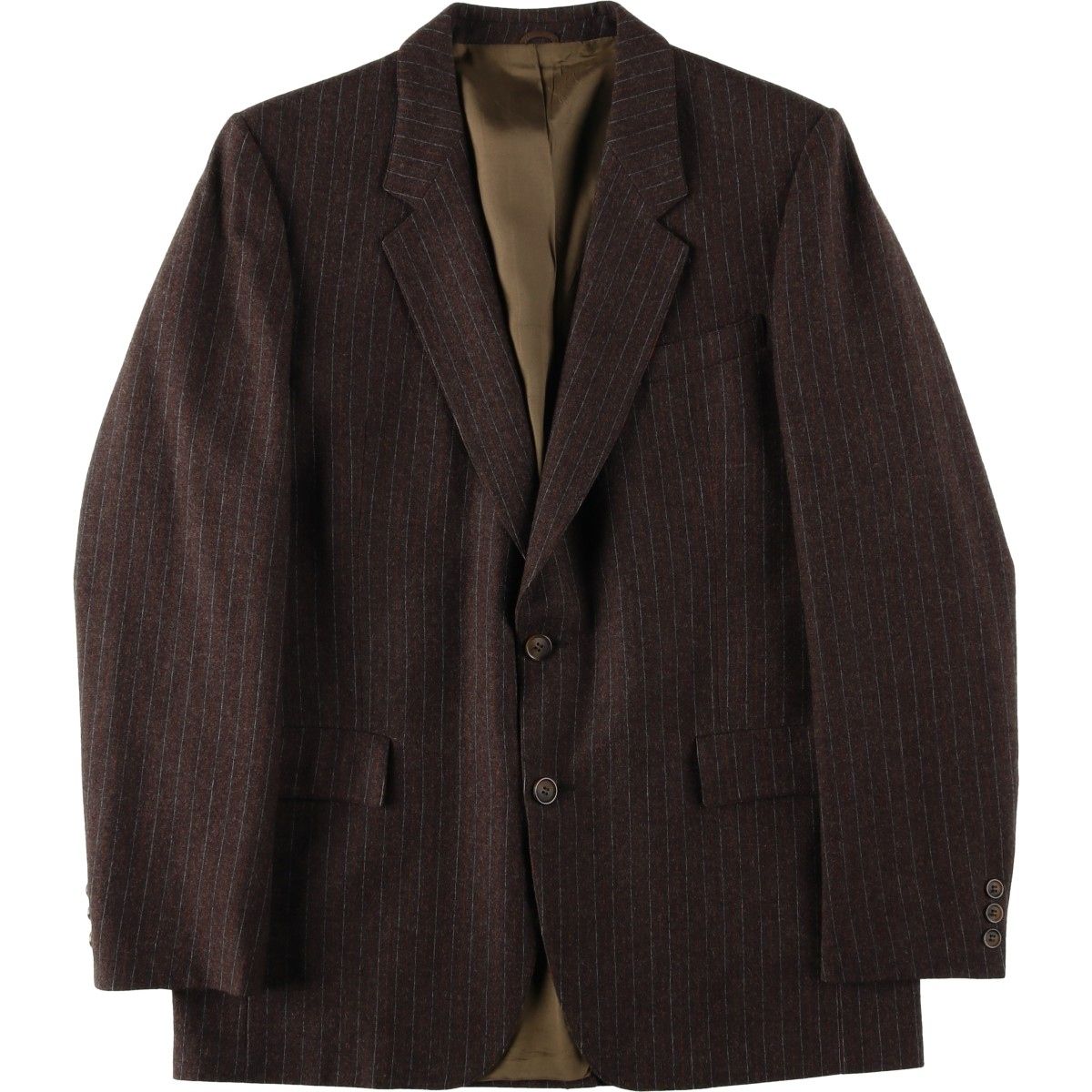 古着 Tip Top Henley ストライプ柄 ウールテーラードジャケット メンズM相当/eaa634710