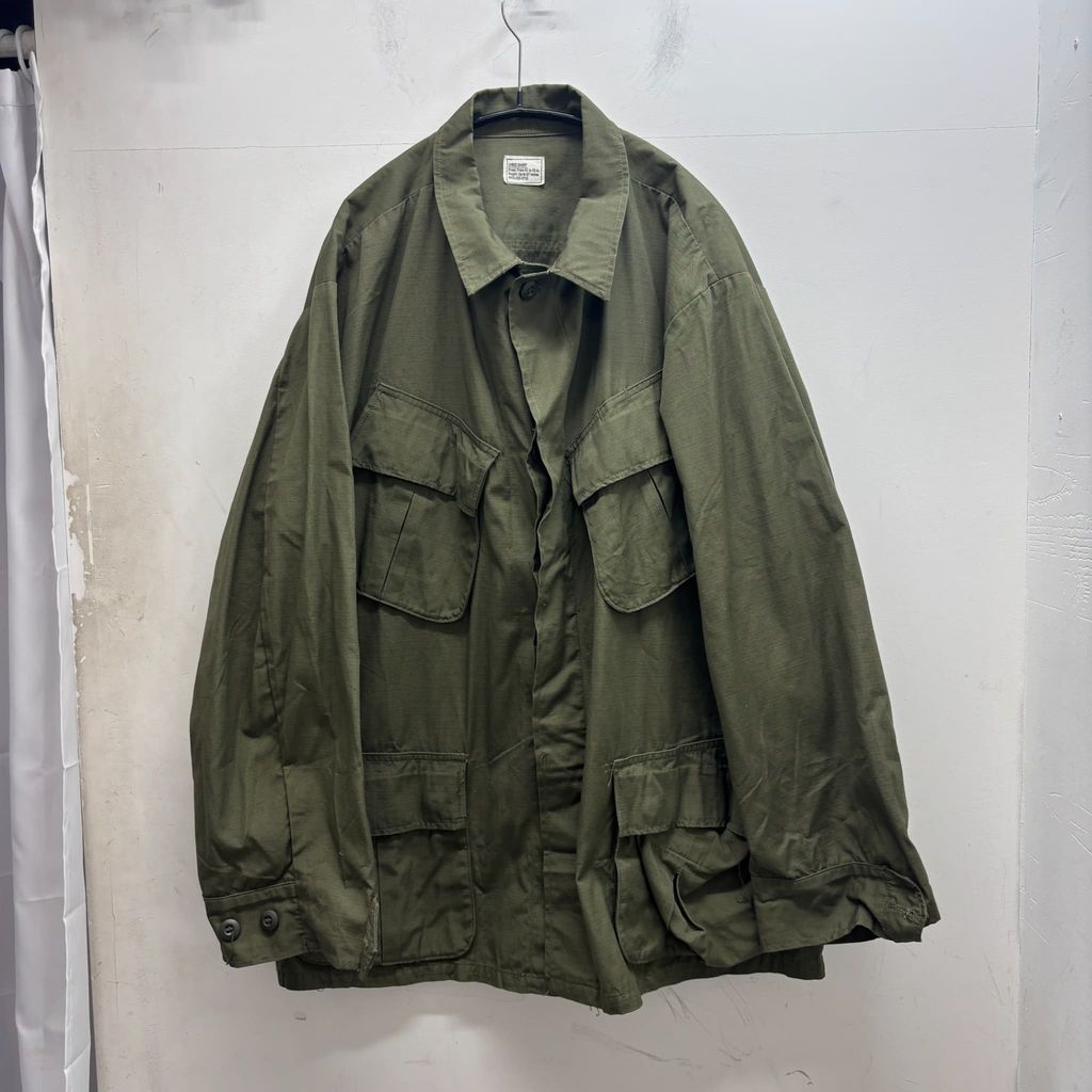 US ARMY ユーエスアーミー 60s 4th Jungle Fatigue Ripstop Military Jacket ジャングルファティーク ミリタリージャケット 100-69-C-1162 カーキ 中目黒B04 - メルカリ