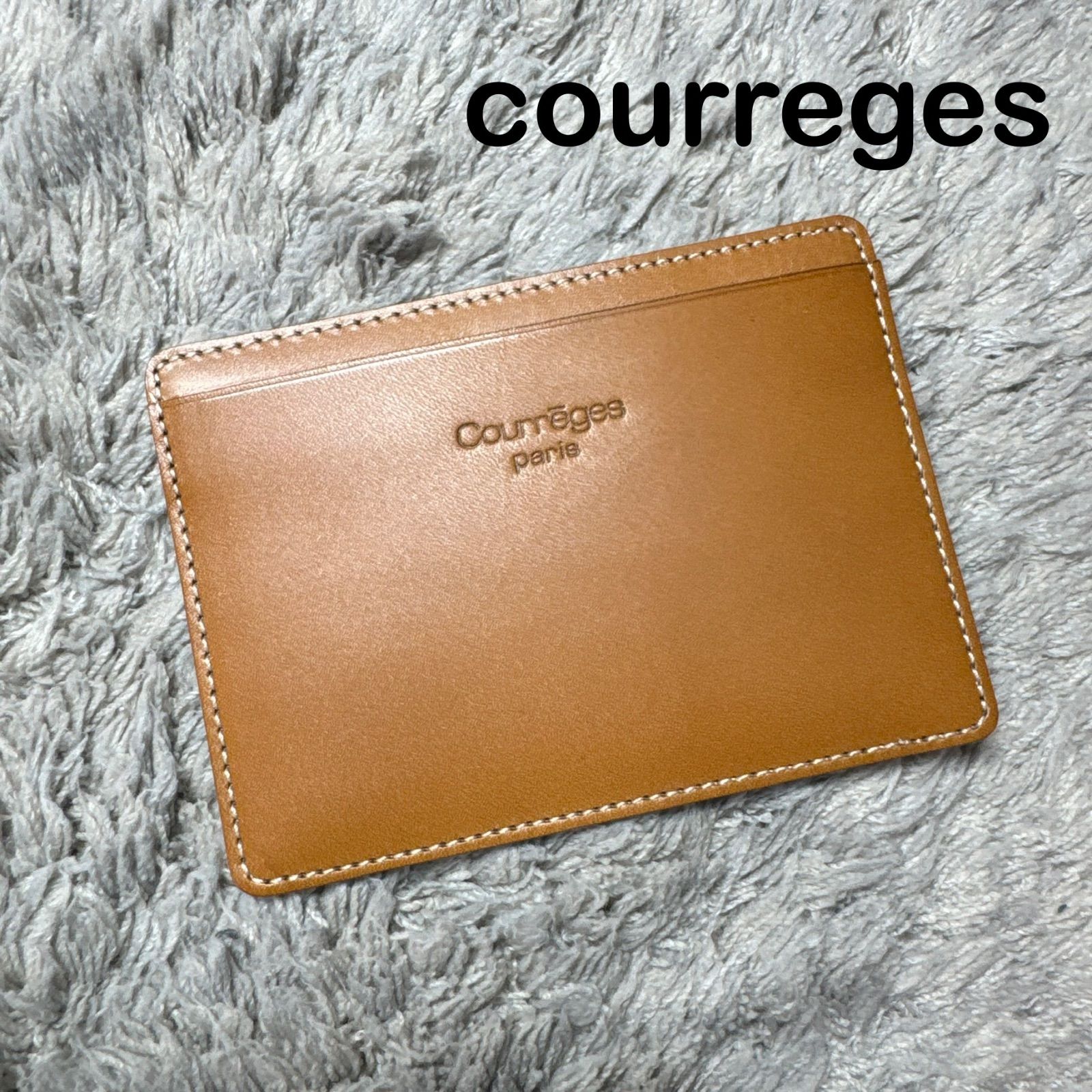 日本 限定 モデル 1円 □美品□ courreges クレージュ レザー 2WAY 