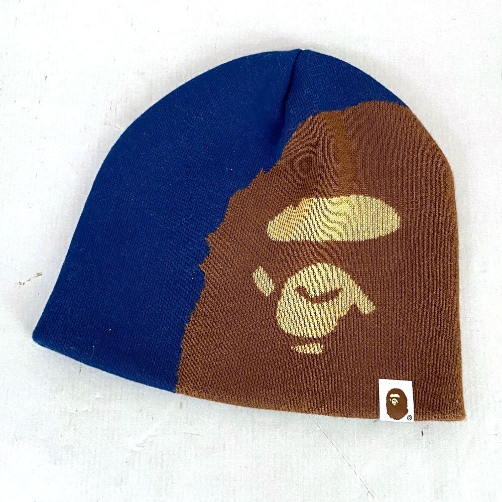 03w25770 A BATHING APE ア ベイシング エイプ APE HEAD KNIT CAP エイプヘッドニットキャップ  ホワイト 白  メンズ  ストリート  帽子