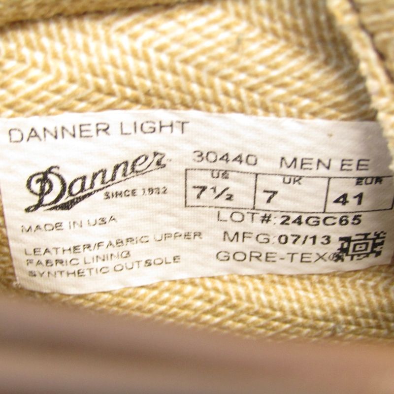 Danner ダナー US7.5EE 25.5cm ダナーライト 30440 DANNER LIGHT KHAKI