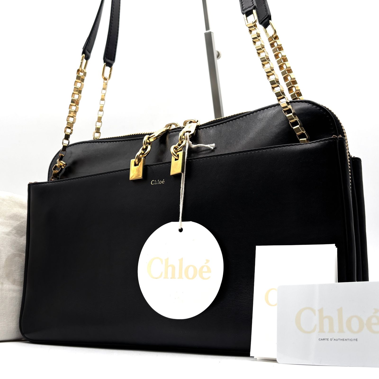 極美品 Chloe クロエ ルーシー ワンショルダーバッグ セミショルダー