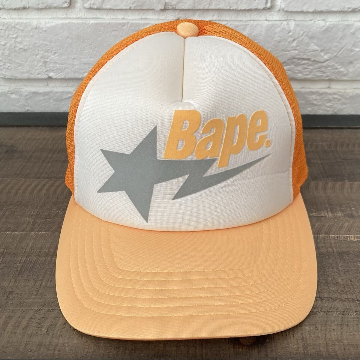 ★福岡限定★ BAPESTA LOGO メッシュ キャップ a bathing ape star BAPE sta trucker hat ...