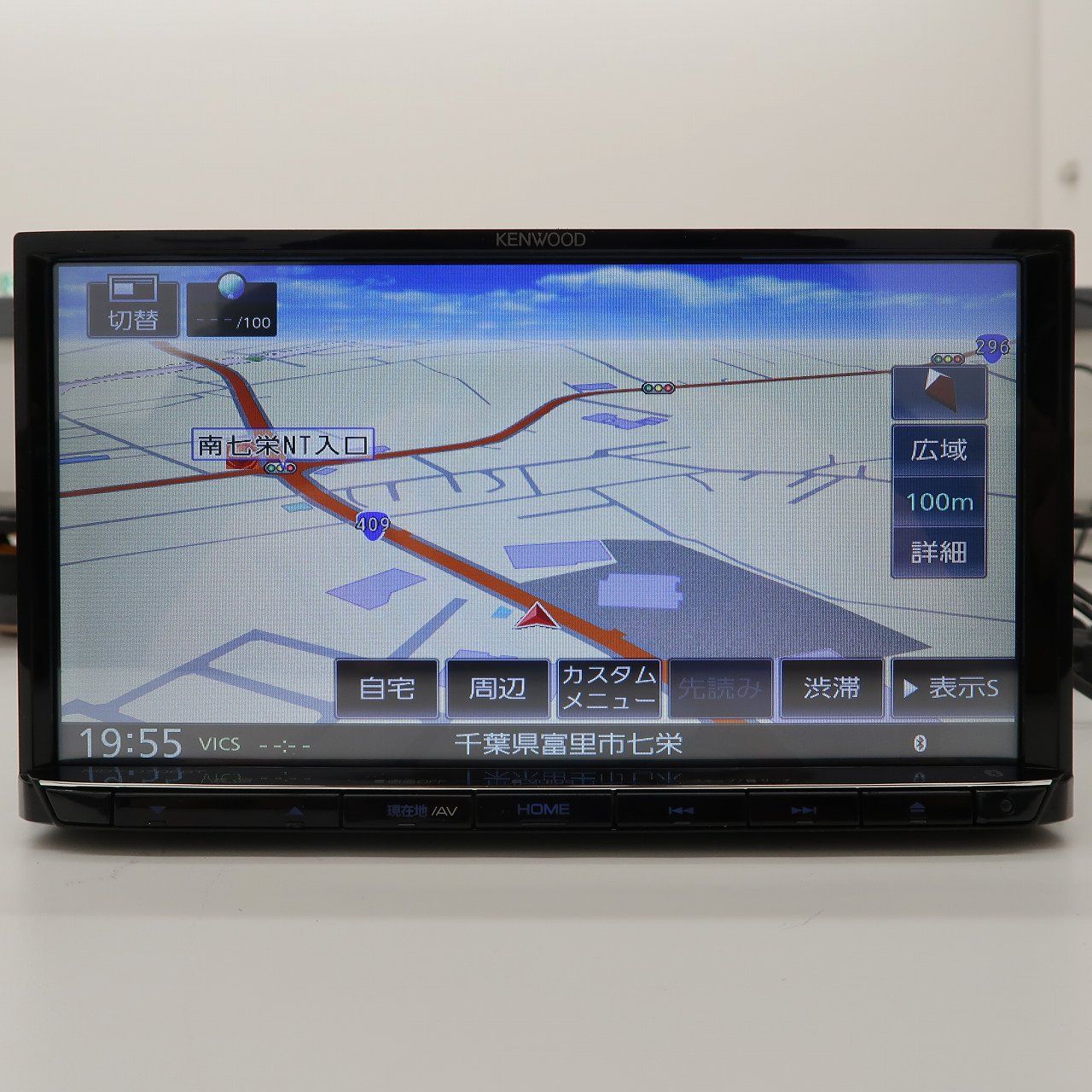 ケンウッド 7V型 メモリーナビ MDV-D708BT 2021年製 ハイレゾ対応 CD 