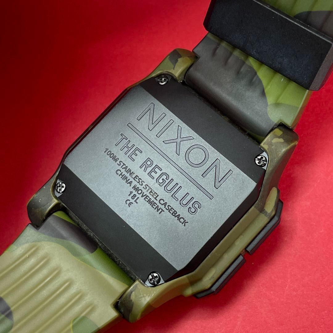 NIXON THE REGULUS 迷彩 グリーンカモフラ柄 ニクソン レグルス TROPIC