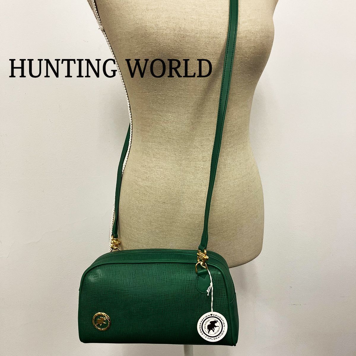 HUNTING WORLD ハンティングワールド ショルダーバッグ グリーン 