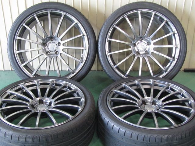 【ホイールのみ】ヨコハマ　AVS　モデルF15　Forged　プラチナムシルバー