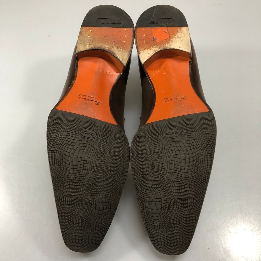 サントーニ レザーシューズ ローファー サイズ8.5 ブラウン メンズ