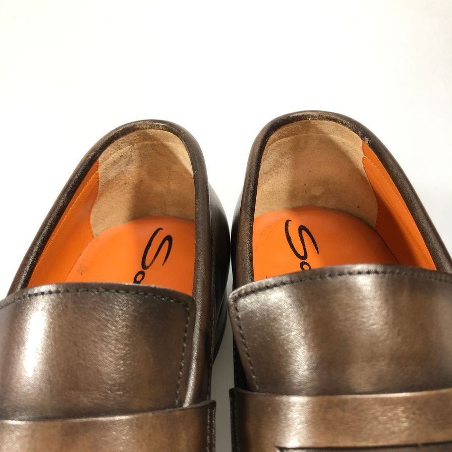 サントーニ　状態良好品　santoni　8.5 オパンケ　ローファー サントーニ レザーシューズ ローファー サイズ8.5 ブラウン メンズ