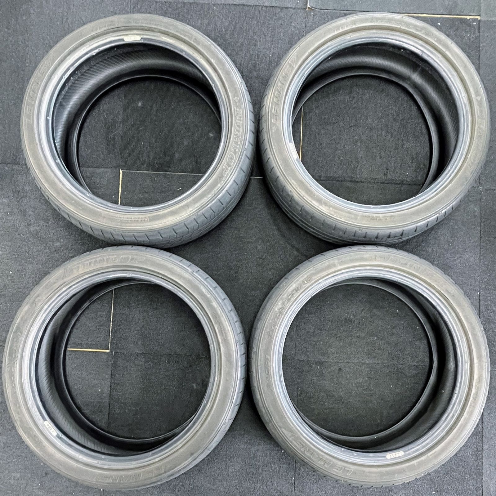 送料無料】【165/50R16】中古 サマータイヤ 4本セット DUNLOP LE MANS 