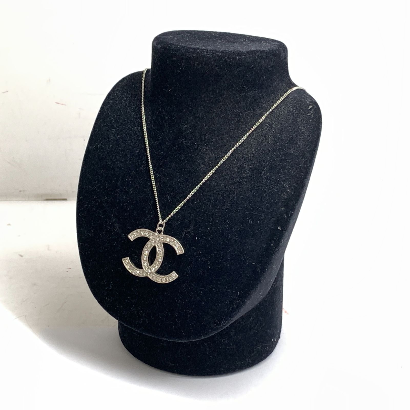 f001 A 2. 美品 CHANEL シャネル ネックレス ココマーク シルバー 両面 