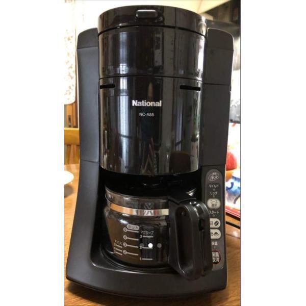 中古】パナソニック 沸騰浄水コーヒーメーカー 容量5カップ ブラック