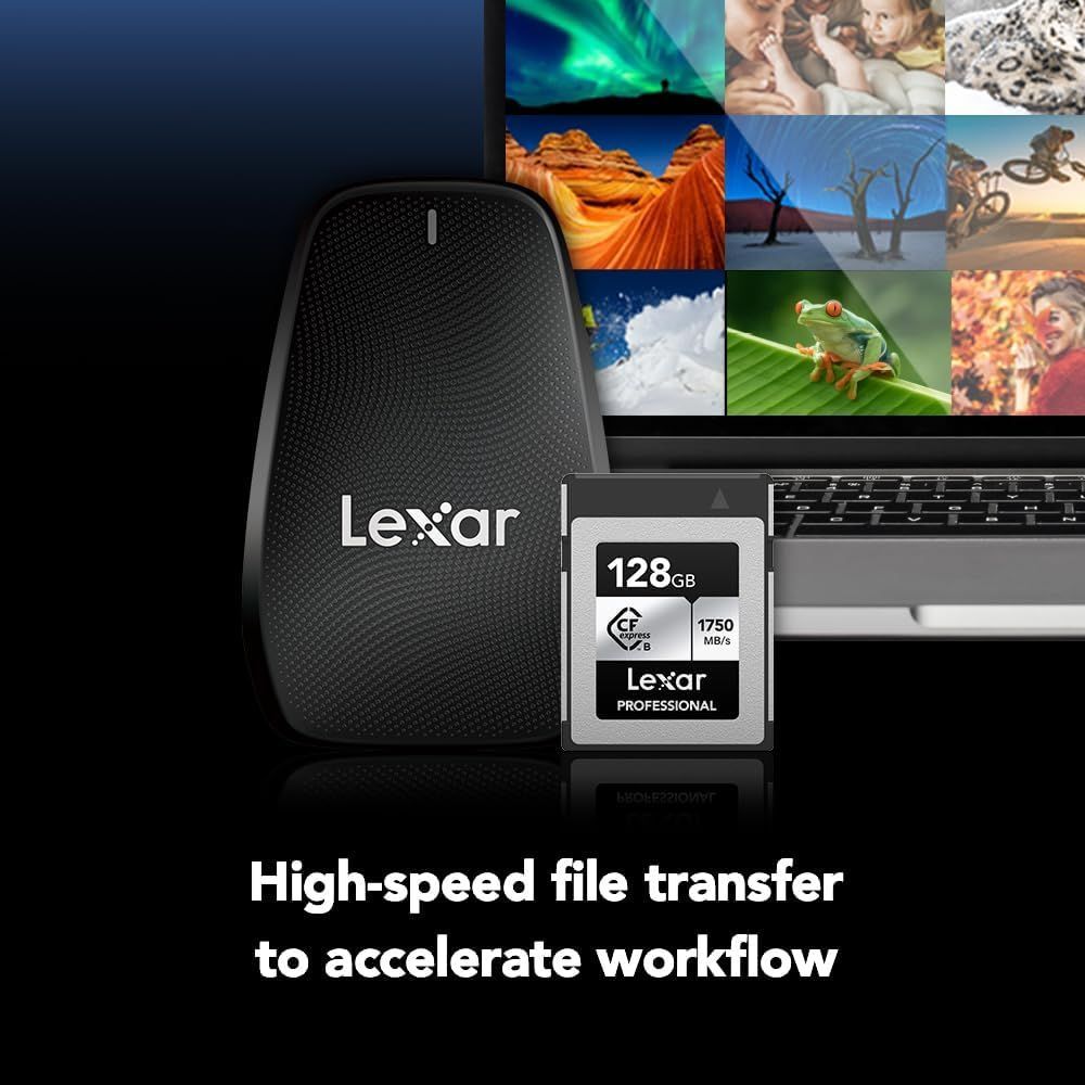 【公式販売】 Lexar CFexpress Type-B SILVER 128GB Professionalメモリーカード 最大読み出し1750MB/s 最大書き込み1300MB/s 国内正規品 10年保証