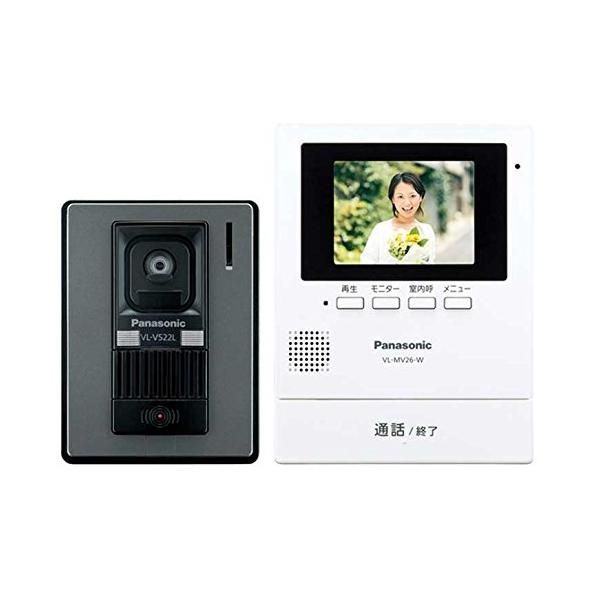 【中古】パナソニック(Panasonic) テレビドアホン 電源直結式 ホワイト VL-SV26XL-W