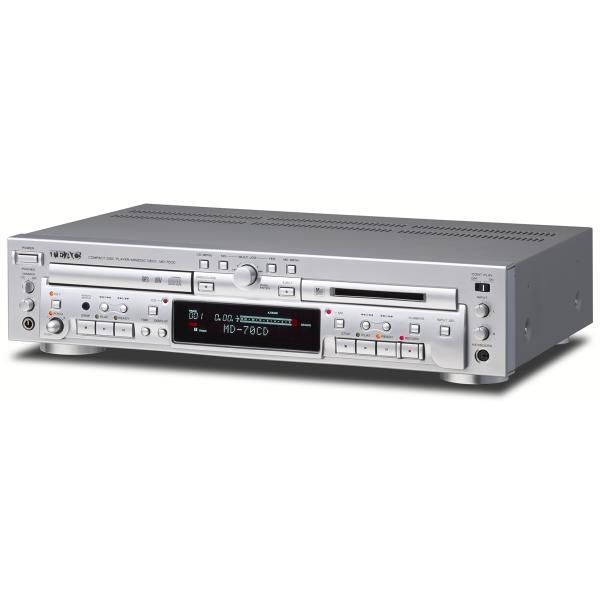 【中古】TEAC CDプレーヤー/MDレコーダー シルバー MD-70CD-S