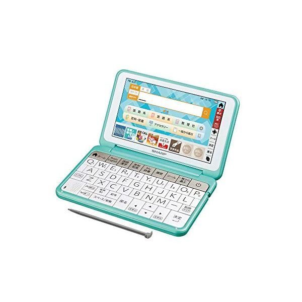 【中古】シャープ カラー電子辞書 Brain 中学生モデル グリーン系 2018年秋モデル PW-AJ1-G