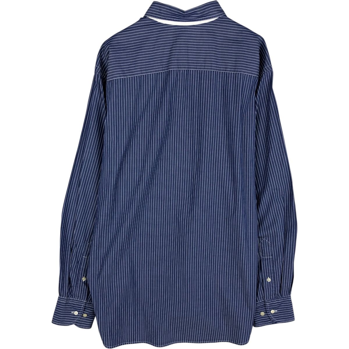古着 ラコステ LACOSTE 長袖 ストライプシャツ メンズL相当/eaa635640 