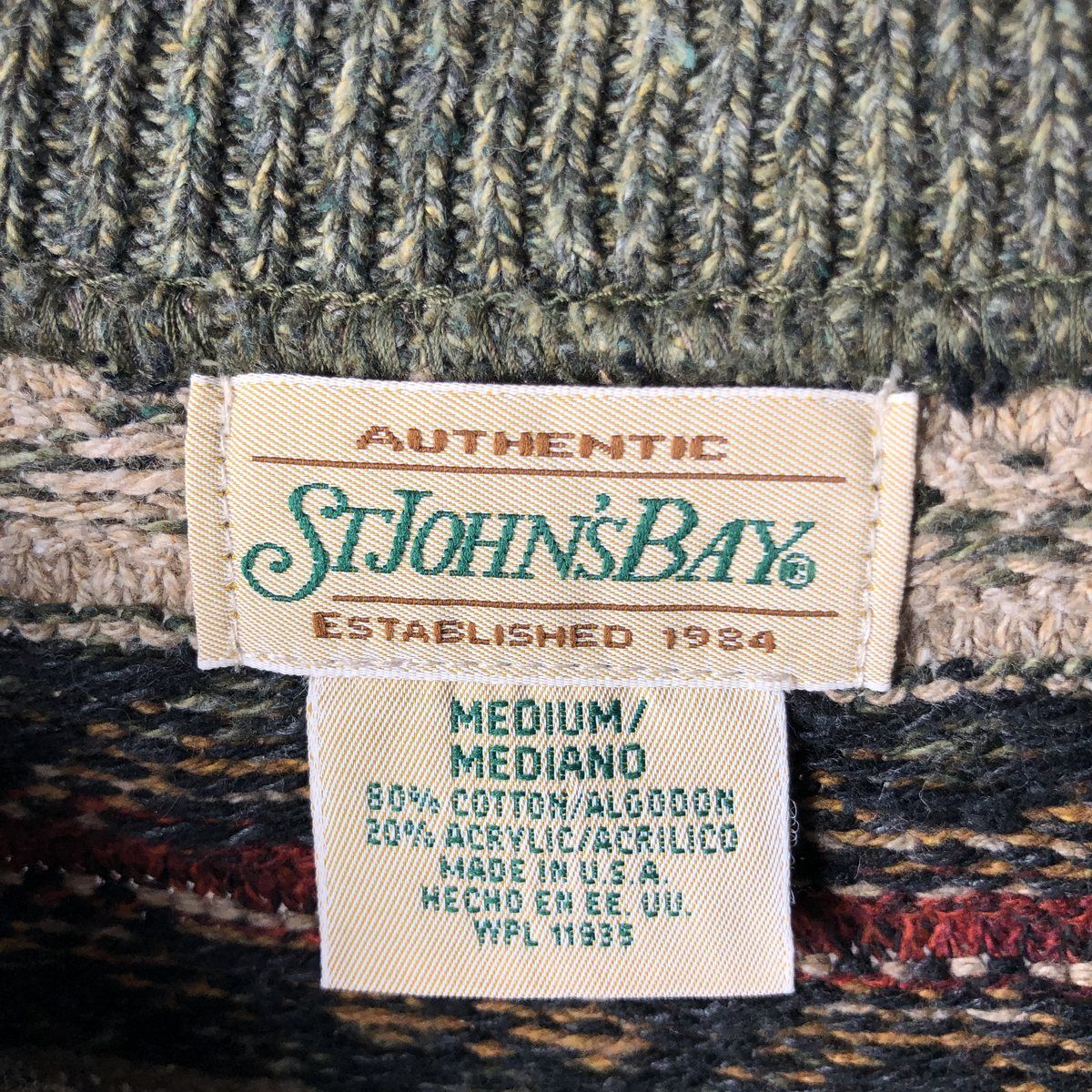 【90s】St. John's Bay フェアアイル 長袖 ポロシャツ ニット系 サマーフェアアイルポロ。｜ビームス ハウス メン 神戸｜BEAMS