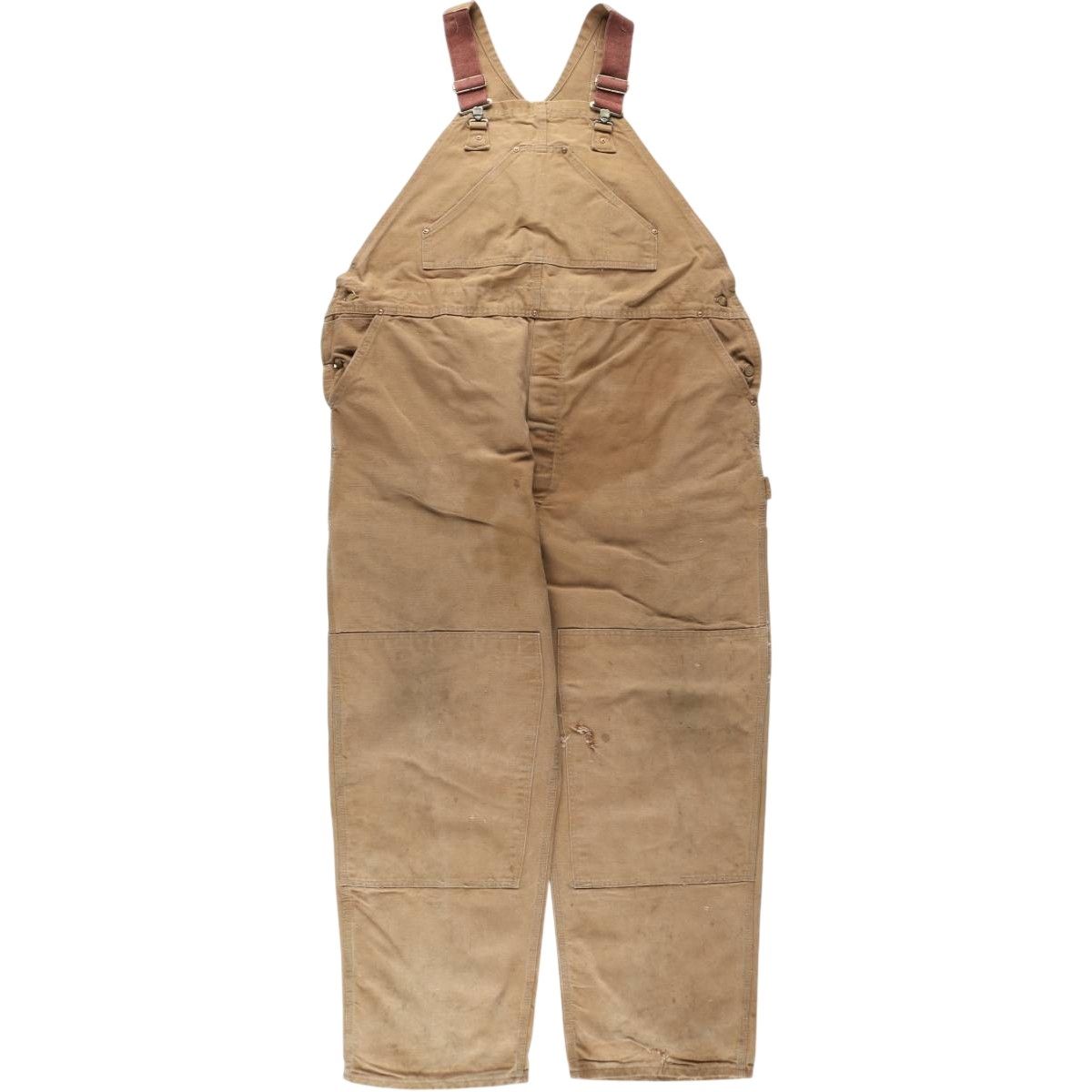 Carhartt ダブルニー ダック オーバーオール●USAインポート●6347 古着 カーハート Carhartt ダブルニー ダック オーバーオール USA製