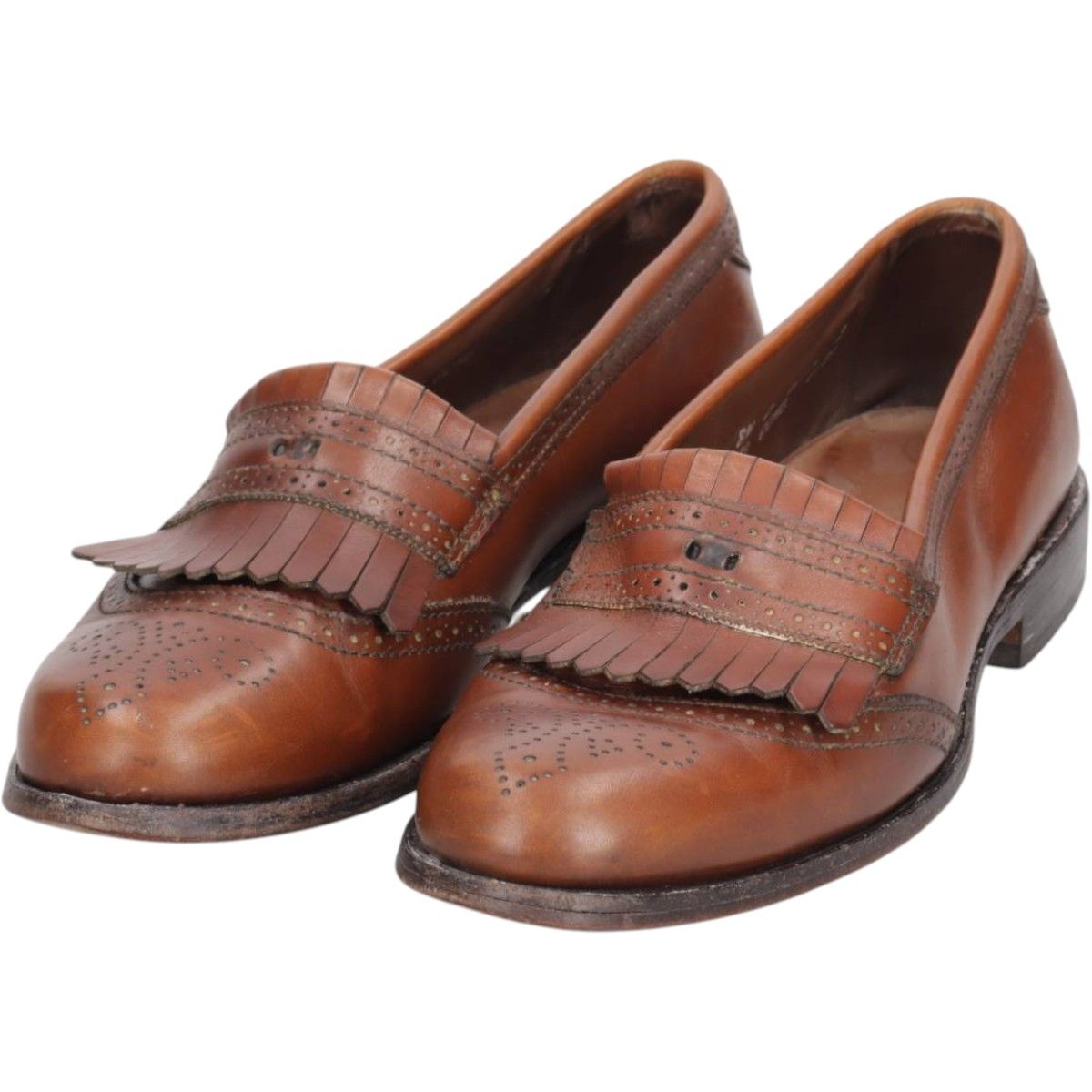 未使用品◎アレンエドモンズ Muldoon キルトローファー 茶 9.1/2D◎ アレンエドモンズ Allen Edmonds Cody USA製 キルトタッセルローファー