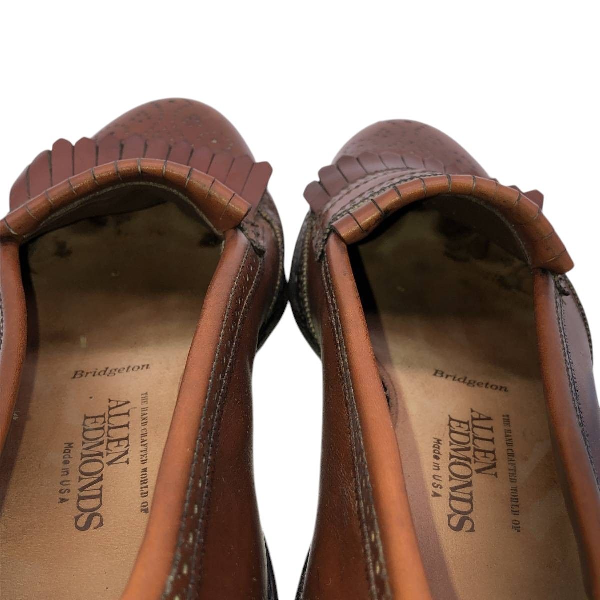 未使用品◎アレンエドモンズ Muldoon キルトローファー 茶 9.1/2D◎ Allen Edmonds - 古着 アレンエドモンズ ALLEN EDMONDS キルト