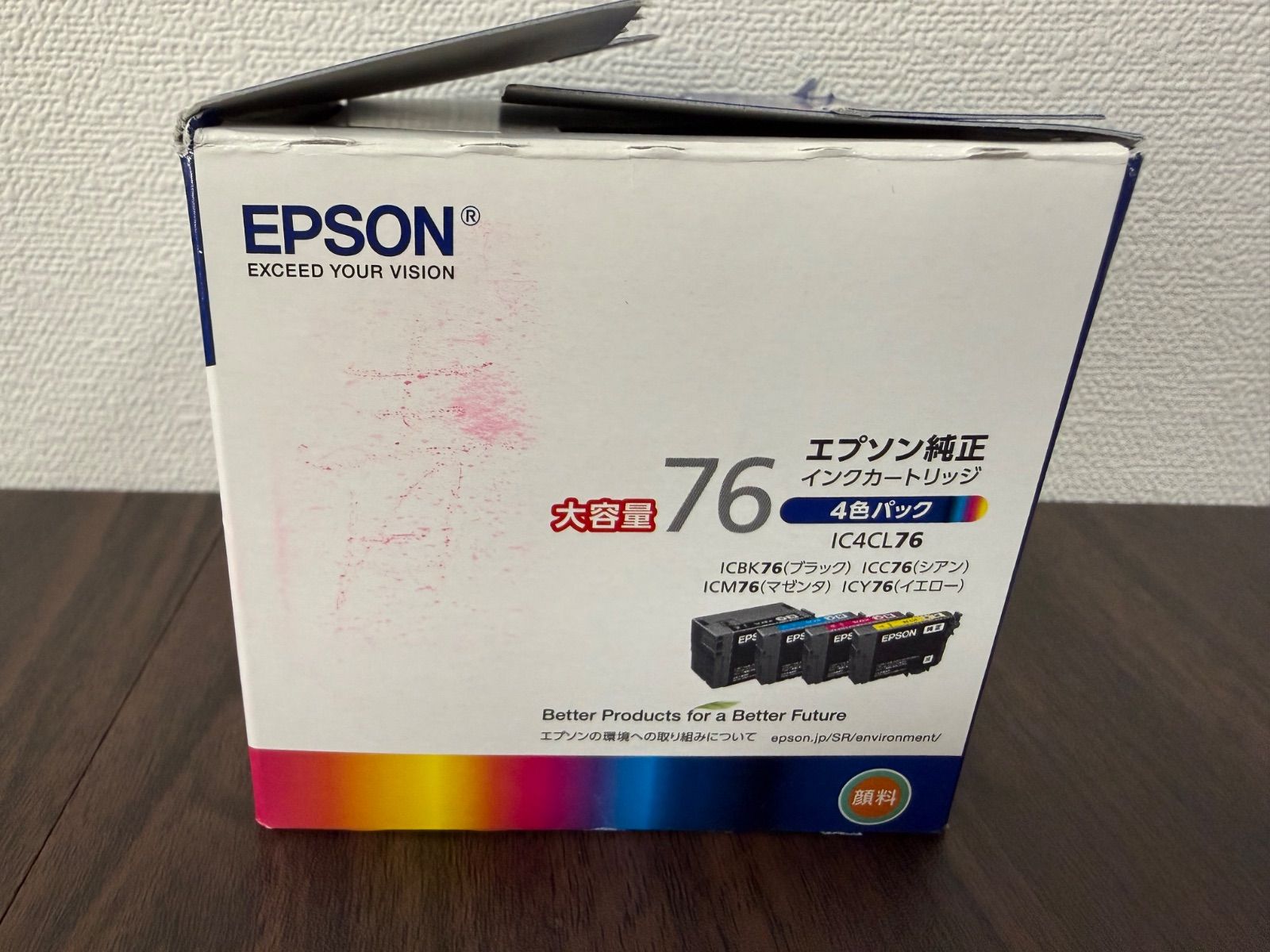 EPSON IC4CL76 4色パック インクカートリッジ　６箱 IC4CL76 (4色パック) 大容量インクカートリッジ 純正 | エプソン