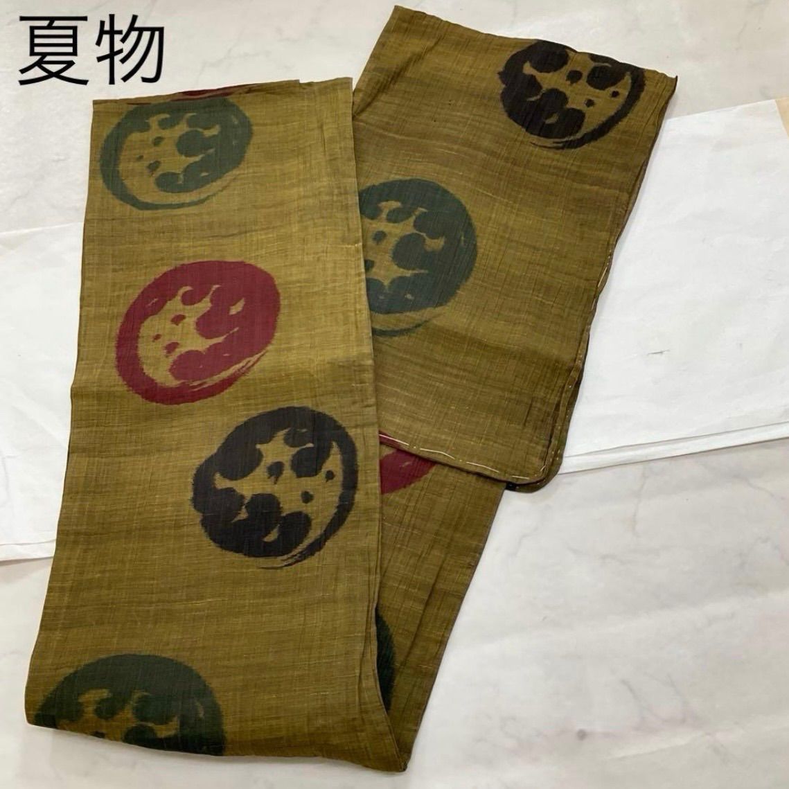 ◆kimonoarisa◆厳選◆夏物夏着物◆未使用品◆本場小千谷ちぢみ◆本麻◆裄64.5肩丈150◆