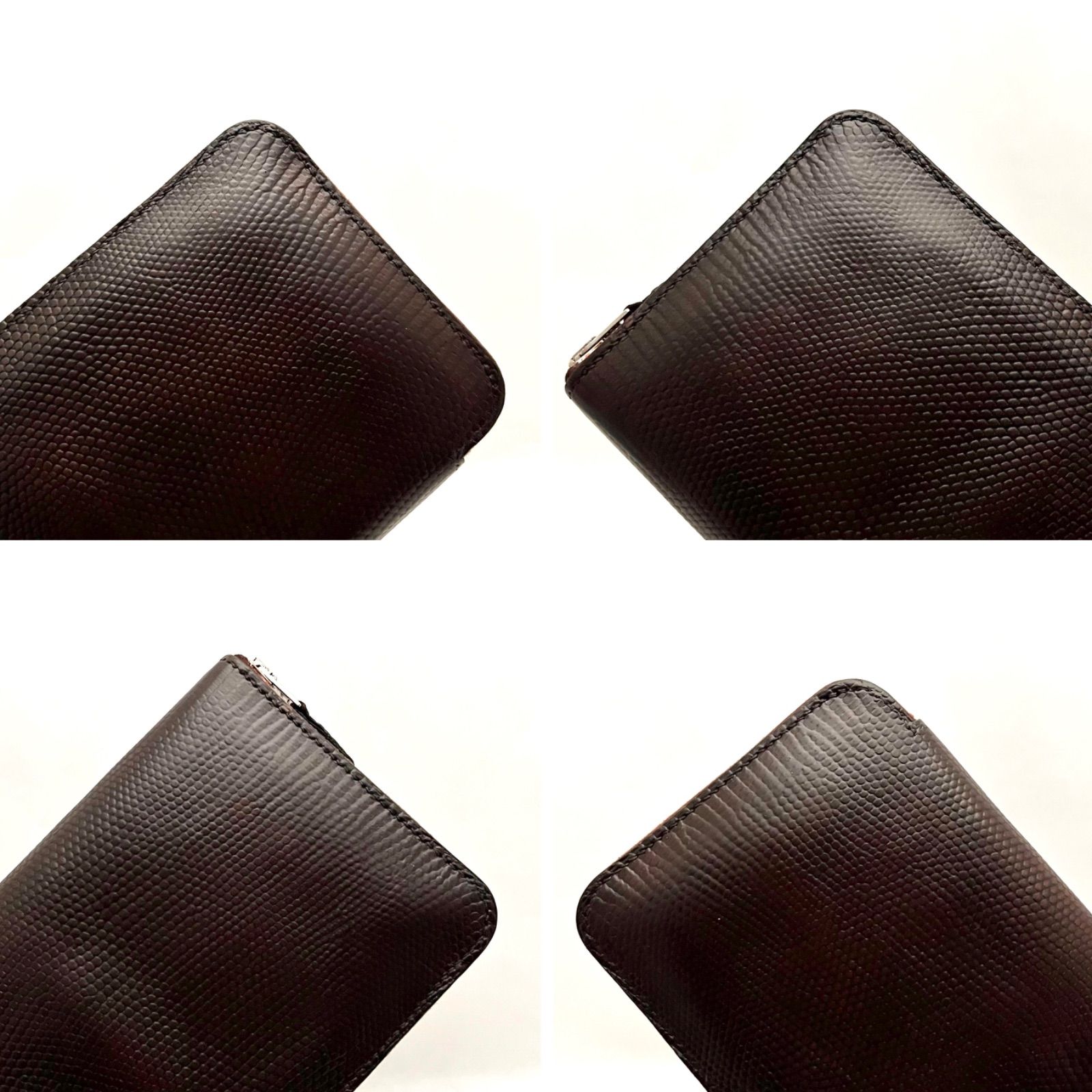 エルメス HERMES リザード アザップオールレザー ブラウン×ピンク バイ 