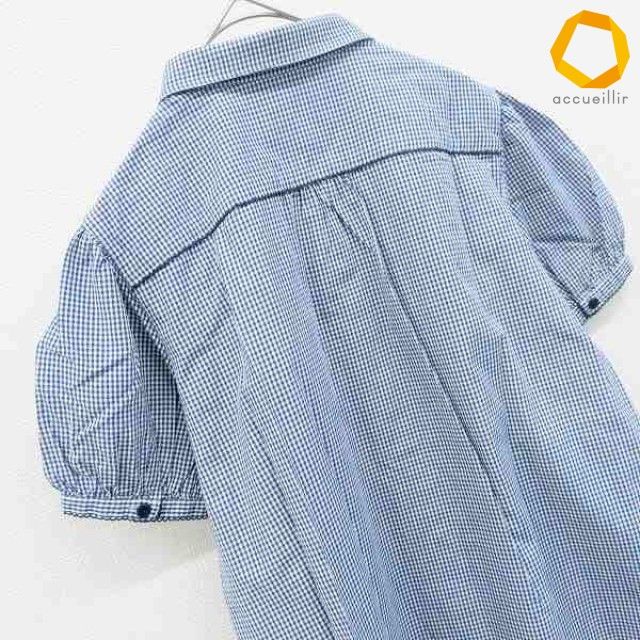 ピンクハウス PINKHOUSE シャツ ブラウス トップス 半袖 チェック ロゴ