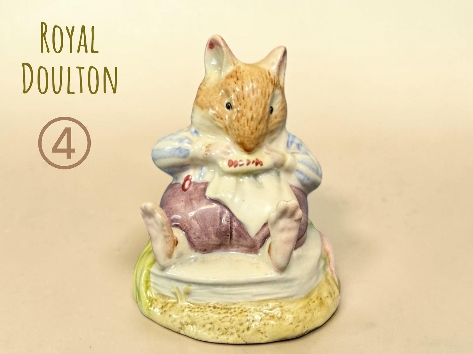 ロイヤルドルトン 希少ブランブリーヘッジ MR.TOADFLAX ☆ ④ Royal Doulton ロイヤルドルトン Brambly Hedge ブランブリー
