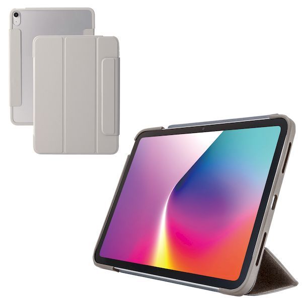【新品・7営業日以内発送】エレコム ELECOM TB-A25MWVFCGB iPad Air ケース 11インチ M3／M2 ／10．9インチ グレージュ TBA25MWVFCGB【沖縄離島販売不可】
