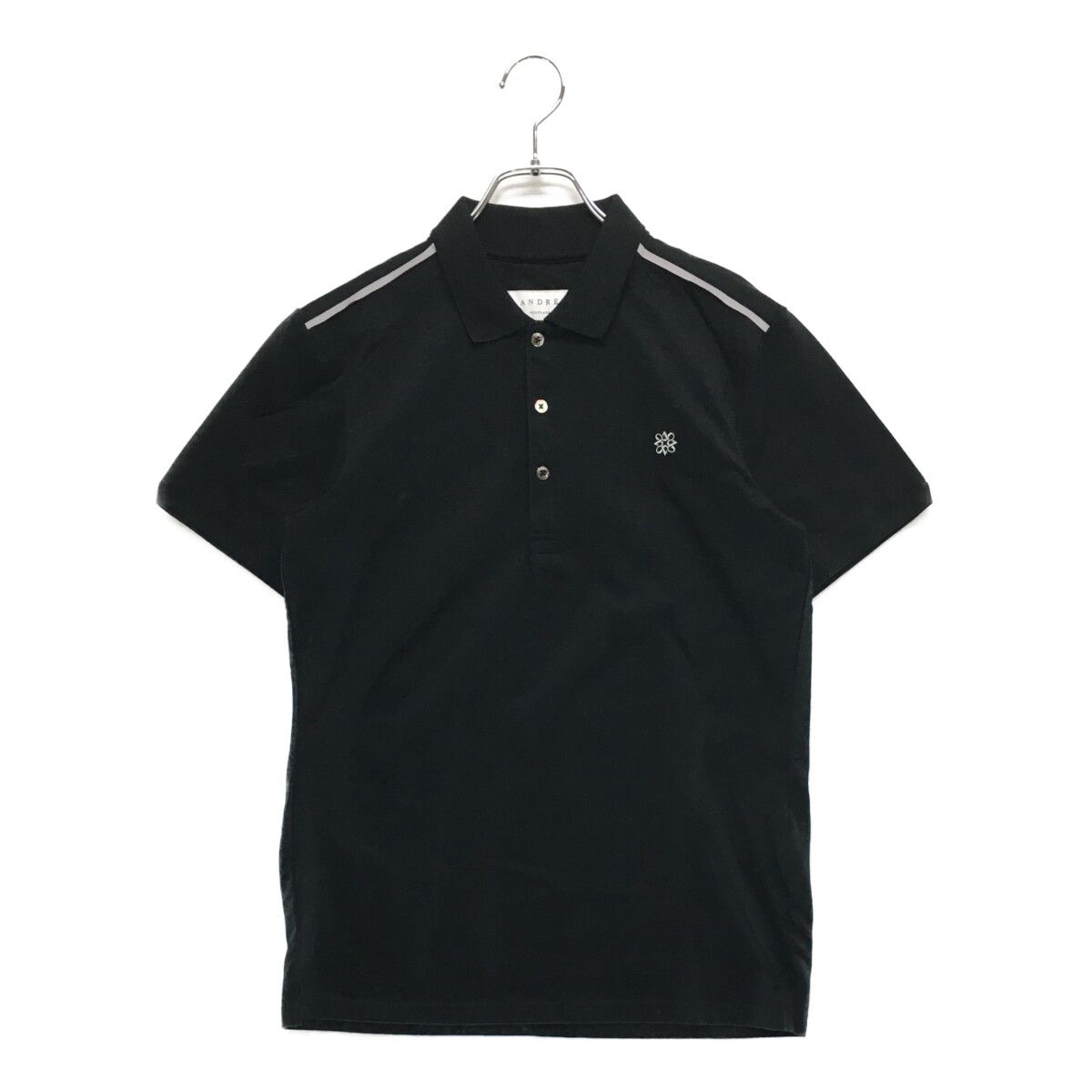 中古 メンズ セントアンドリュース StANDREWS 半袖ポロシャツ M 黒