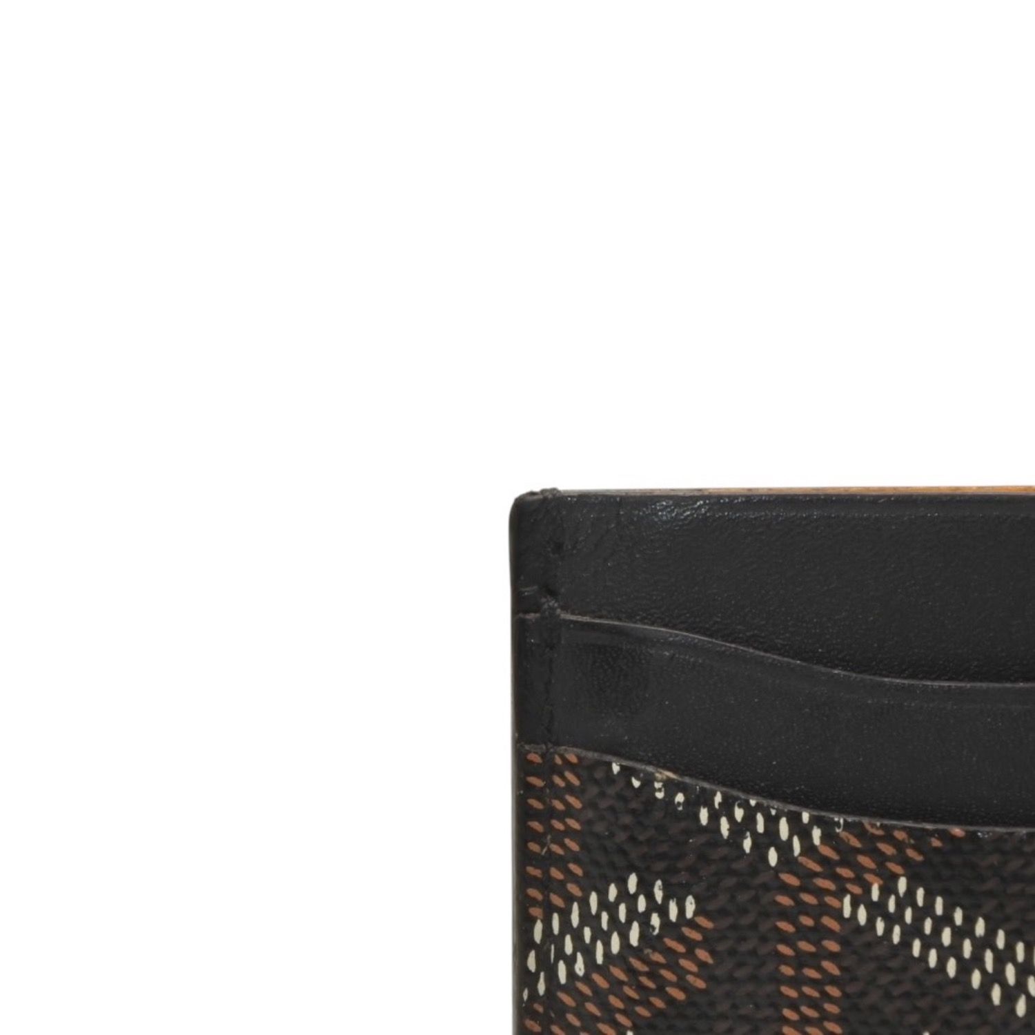 GOYARD ゴヤール サンシュルピス ヘリンボーン カードケース ブラック