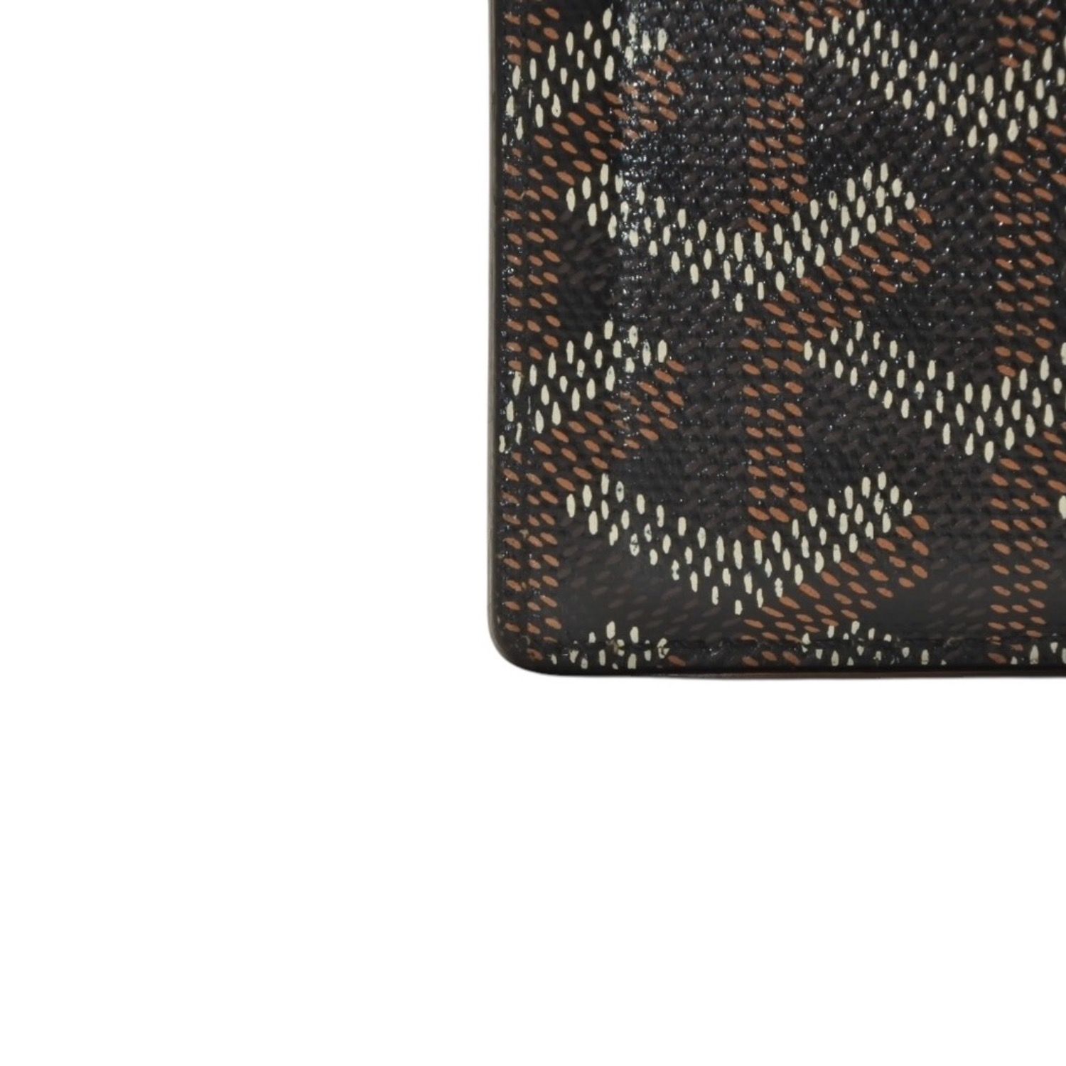 GOYARD ゴヤール サンシュルピス ヘリンボーン カードケース ブラック 