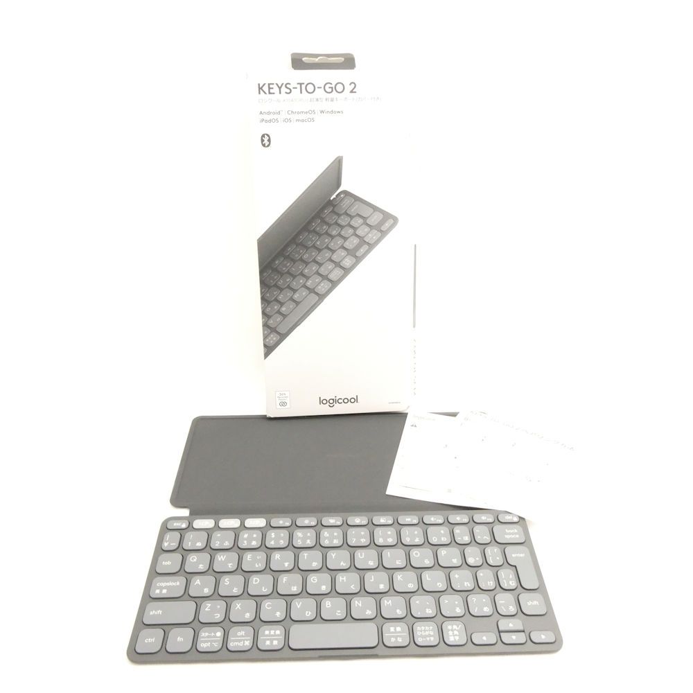 美品 Logicool KEYS-TO-GO2 超薄型軽量キーボード ブラック - メルカリ