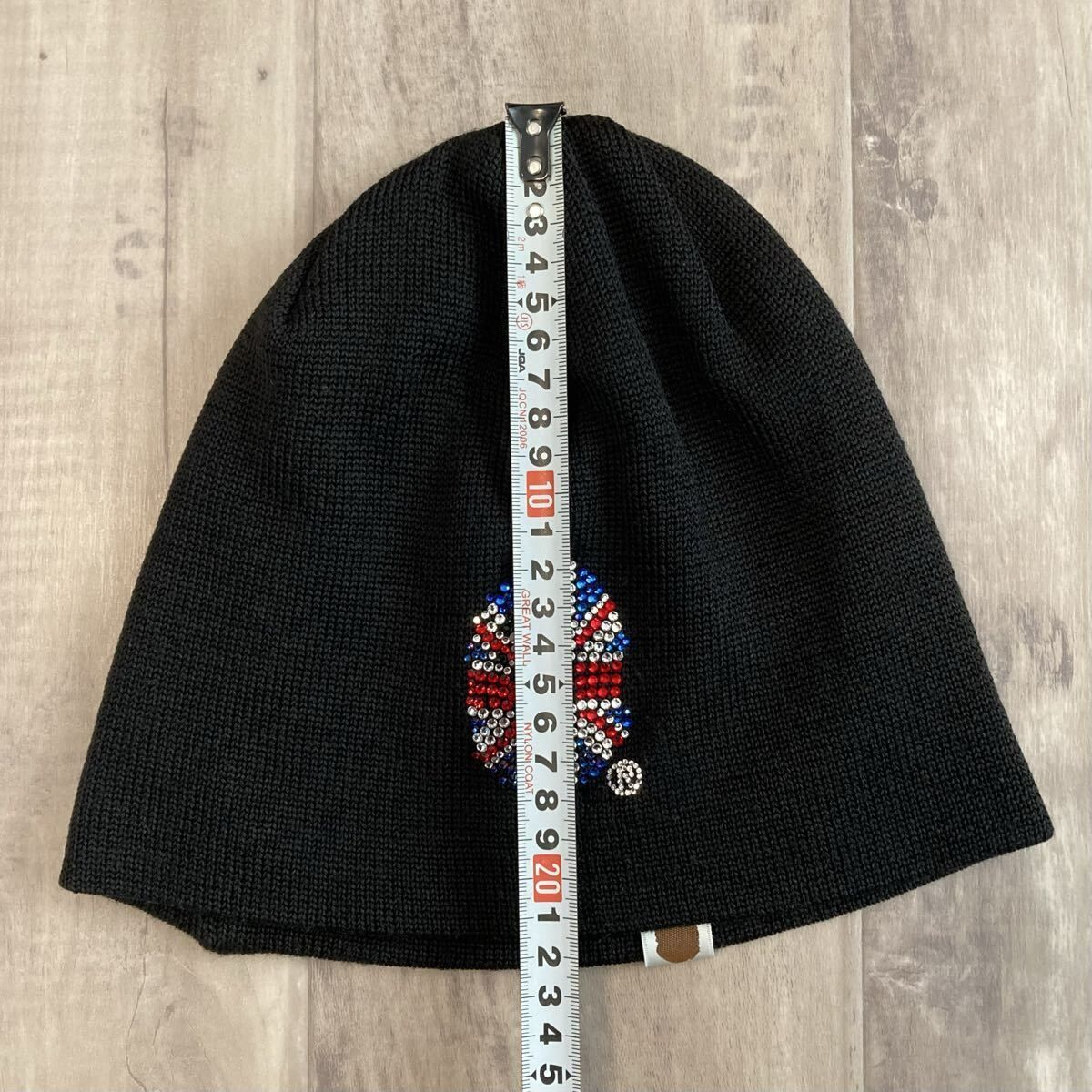 スワロフスキー APE HEAD ニット帽 a bathing ape BAPE Beanie knit