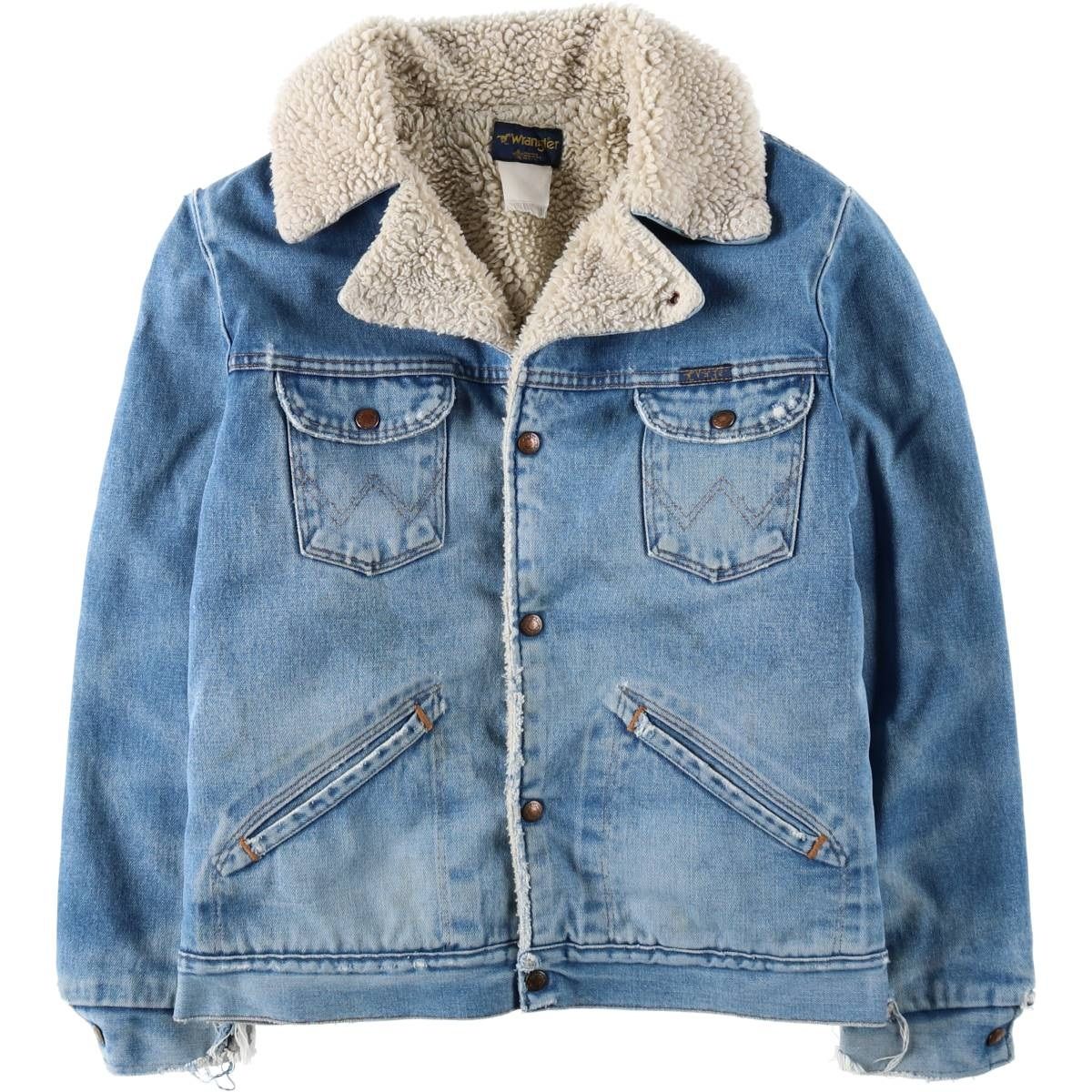 古着 80~90年代 ラングラー Wrangler デニムボアジャケット USA製 