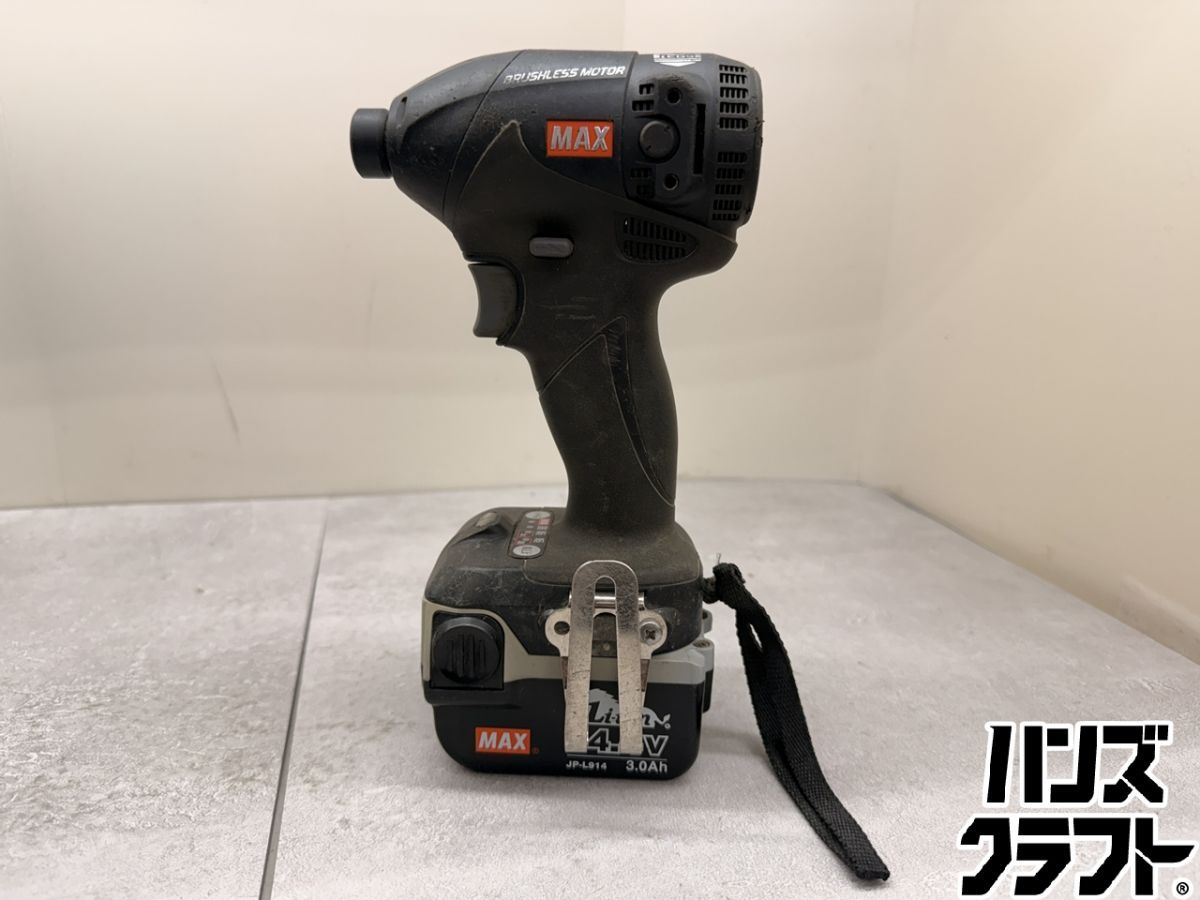 ♪ MAX インパクトドライバー PJ-ID144 14.43.0Ahバッテリー×1 充電器 
