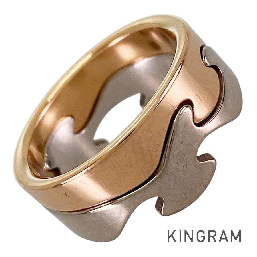 ジョージジェンセン Georg Jensen フュージョン K18WG 11.5号(51-52