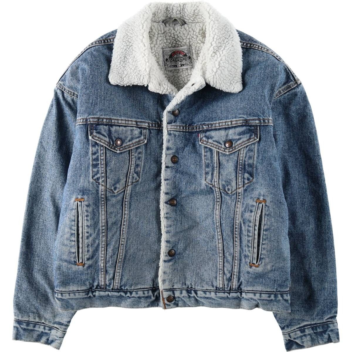 古着 90年代 リーバイス Levi´s 70609-4891 中綿入り デニムボアジャケット USA製 メンズL相当 ヴィンテージ/eaa632480