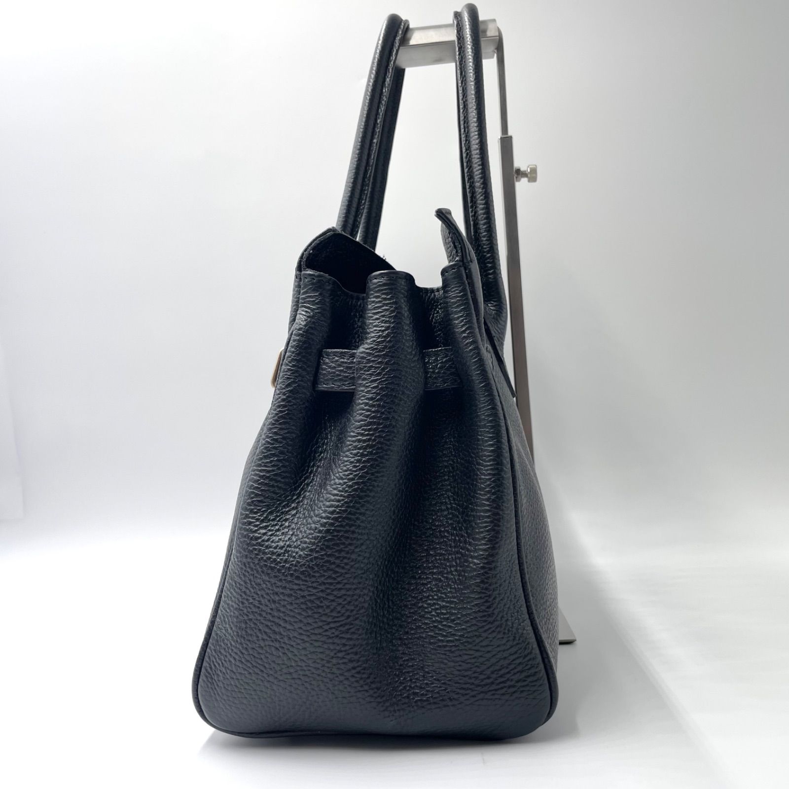 極美品】オウレンティ トートバッグ 2way ターンロック A4可 シボ革 