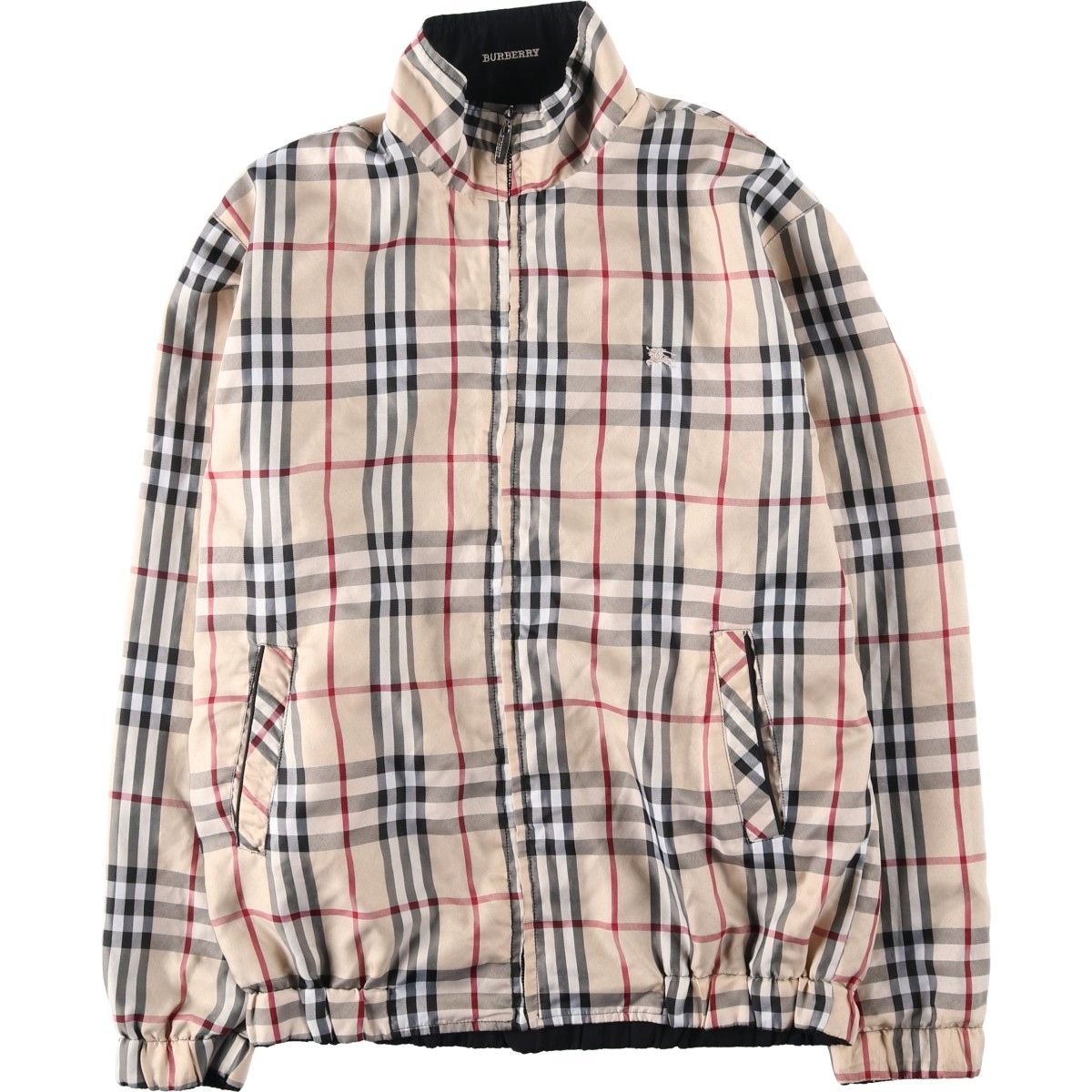 90s BURBERRY LONDON リバーシブル スイングトップ チェック 古着 BURBERRYS バーバリー リバーシブル スウィングトップ | Flamingo