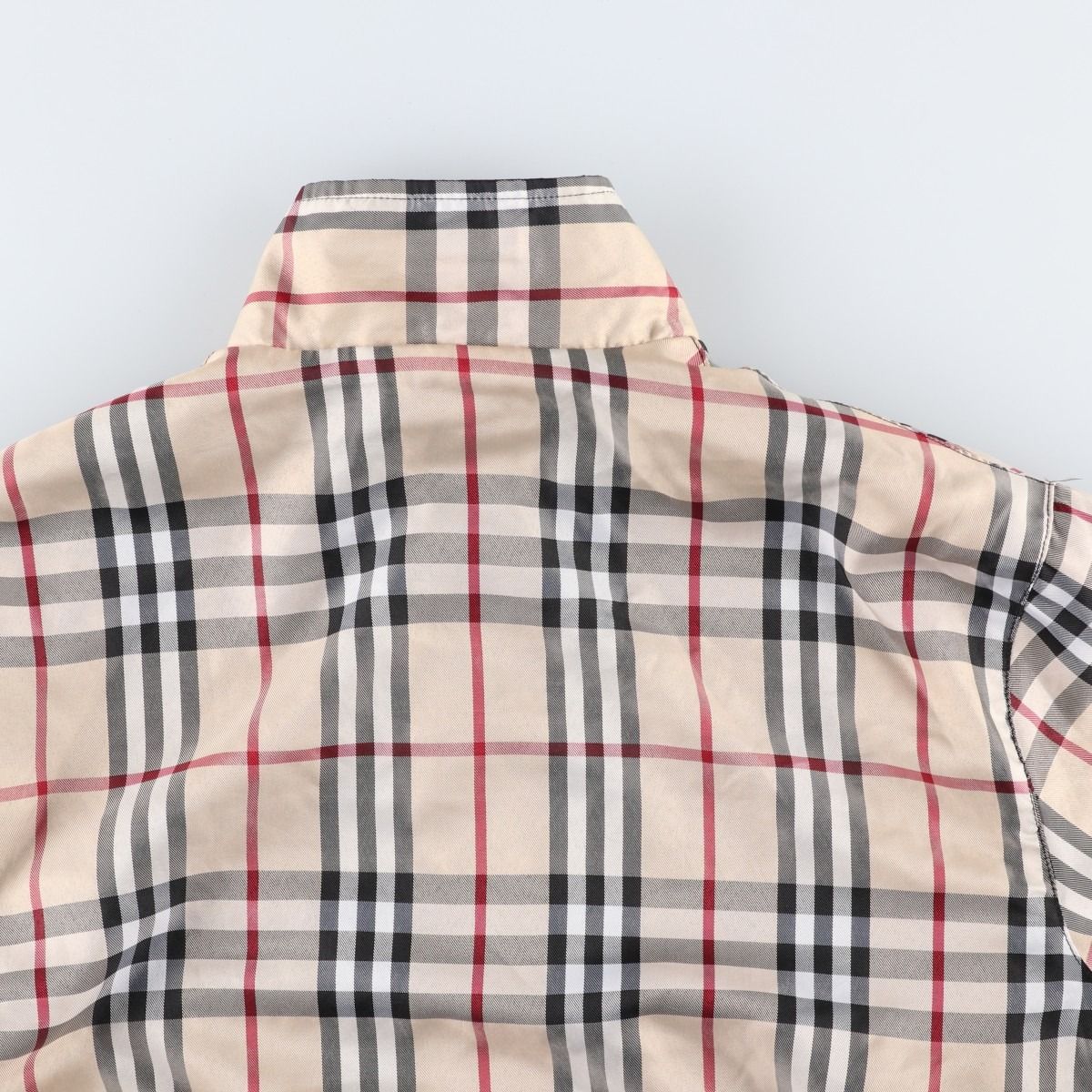 90s BURBERRY LONDON リバーシブル スイングトップ チェック 古着 バーバリー Burberry's LONDON チェック柄 リバーシブル スイング